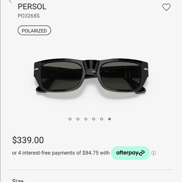 Persol polarized like new black sunglasses main image 8